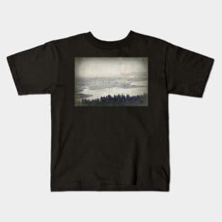 view from the Astoria Column Youngs Bay Kids T-Shirt